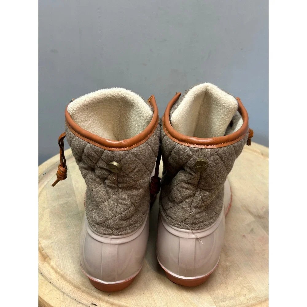 Seven7 Wool Goose Boot 3760 Taupe Brown Quilted Duck Boots Womens‎ 11